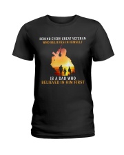FOR VET DAD - Behind Every Great Veteran 1 Ladies T-Shirt tile