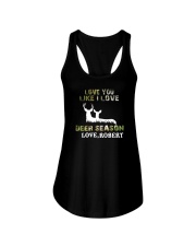 Love you like I love Deer season Personalized gift Ladies Flowy Tank tile