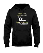 Love you like I love Deer season Personalized gift Hooded Sweatshirt tile