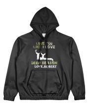 Love you like I love Deer season Personalized gift Women's All Over Print Hoodie tile
