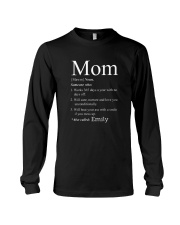 Personalize Mother's Day gift - Mom definition Long Sleeve Tee tile