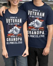 Best Father's Day Gift For Papa - Being A Veteran Classic T-Shirt apparel-classic-tshirt-lifestyle-front-143