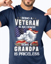 Best Father's Day Gift For Papa - Being A Veteran Classic T-Shirt apparel-classic-tshirt-lifestyle-front-92