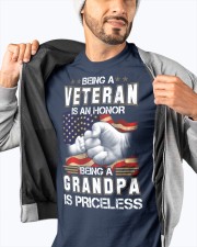 Best Father's Day Gift For Papa - Being A Veteran Classic T-Shirt apparel-classic-tshirt-lifestyle-front-93