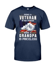 Best Father's Day Gift For Papa - Being A Veteran Classic T-Shirt front