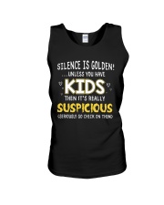 SILENCE ISN'T GOLDEN WHEN YOU HAVE KIDS Unisex Tank tile