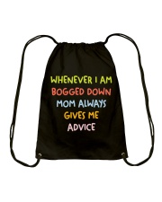 Mom's advice Drawstring Bag tile