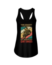 Best Father's Day Gift - Grandpas with dirt bikes Ladies Flowy Tank tile