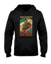 Best Father's Day Gift - Grandpas with dirt bikes Hooded Sweatshirt tile