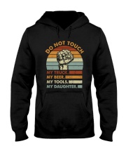 Funny Father's Day Gift - Don't Touch My Daughter Hooded Sweatshirt tile