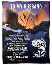 CUSTOM VALENTINE'S GIFT - YOUR FISHING PARTNER Small Fleece Blanket - 30" x 40" front