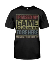 I PAUSED MY GAME Premium Fit Mens Tee tile