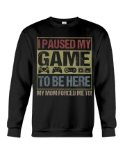 I PAUSED MY GAME Crewneck Sweatshirt tile