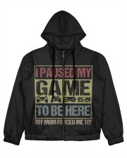 I PAUSED MY GAME Women's All Over Print Full Zip Hoodie tile