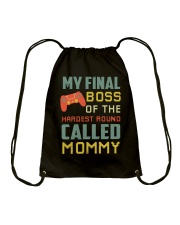 MY FINAL BOSS Drawstring Bag tile