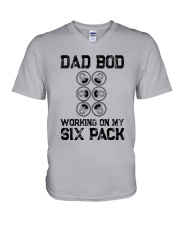 Funny Father's Day gift - Dad Bod Six Pack V-Neck T-Shirt tile