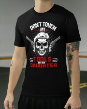DON'T TOUCH MY TOOLS OR MY DAUGHTER - VETERAN VER Classic T-Shirt apparel-classic-tshirt-lifestyle-front-103
