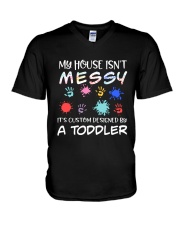 Funny Mother's Day Gift - Custom Designed House V-Neck T-Shirt tile
