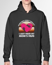 JUST NEED MOM'S HUG Vintage Style Hooded Sweatshirt garment-hooded-sweatshirt-front-04