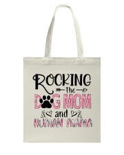 FOR MOMMY - ROCKIN' DOGMOM AND HUMAN Tote Bag tile