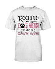 FOR MOMMY - ROCKIN' DOGMOM AND HUMAN Premium Fit Mens Tee tile