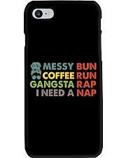 Messy bun Gansta Rap - Mother's Day best gift Phone Case tile