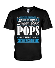 Super cool pops V-Neck T-Shirt tile