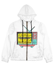 MY KIDS READING ALL DAY Women's All Over Print Full Zip Hoodie tile
