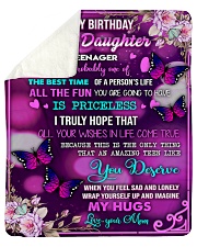 Happy birthday - Teenage daughter Sherpa Fleece Blanket tile