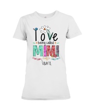 FOR GRANDMA - Love being called Mimi Premium Fit Ladies Tee tile