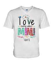 FOR GRANDMA - Love being called Mimi V-Neck T-Shirt tile