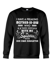 MOTHER-IN-LAW TAKES SIDES WITH ME Crewneck Sweatshirt tile