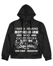MOTHER-IN-LAW TAKES SIDES WITH ME Women's All Over Print Full Zip Hoodie tile