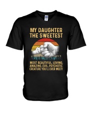 Best Father's Day Gift - My Greatest Daughter V-Neck T-Shirt tile