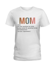 Best Mother's Day gift - Mom Leopard Ladies T-Shirt front