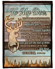 CUSTOM HUNTING GIFT - LOVE MY DOE Fleece Blanket tile