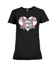 I'll be Mom's biggest fan Softball - Mother's day Premium Fit Ladies Tee tile