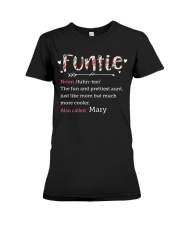PERSONALIZED GIFT FOR AUNTIE - FUNTIE DEFINITION Premium Fit Ladies Tee tile