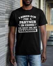 Best Father's Day Gift - Papa's Partner in crime Classic T-Shirt apparel-classic-tshirt-lifestyle-front-40