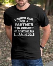 Best Father's Day Gift - Papa's Partner in crime Classic T-Shirt apparel-classic-tshirt-lifestyle-front-52