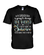 Best Mother's Day Gift - My Best Daughter V-Neck T-Shirt tile