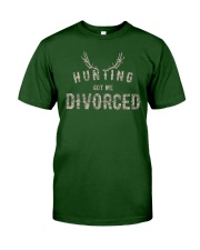 FUNNY VALENTINE GIFT FOR HUNTERS - DIVORCED Classic T-Shirt front