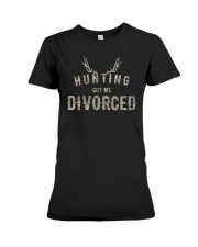 FUNNY VALENTINE GIFT FOR HUNTERS - DIVORCED Premium Fit Ladies Tee tile