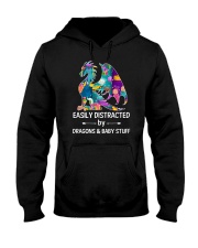 JUST FOR MOM - Distracted by Dragon n' Baby stuff Hooded Sweatshirt tile