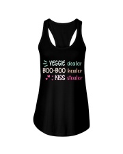 Veggie dealer Boo-boo healer Kiss stealer Ladies Flowy Tank tile