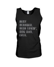 Best Father's Day Gift - Bearded Beer Lovin' Dog Unisex Tank tile