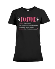 FOR AUNTIE - FUNTIE DEFINITION Premium Fit Ladies Tee tile