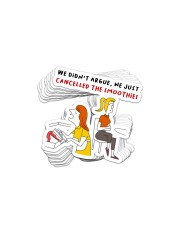 SMOOTHIES ARE CANCELLED Sticker tile