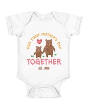 First Mother's Day together - Personalized Gift Baby Onesie front