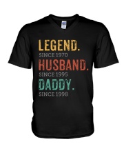 Best Father's Day Gift - LEGEND HUSBAND DADDY V-Neck T-Shirt tile